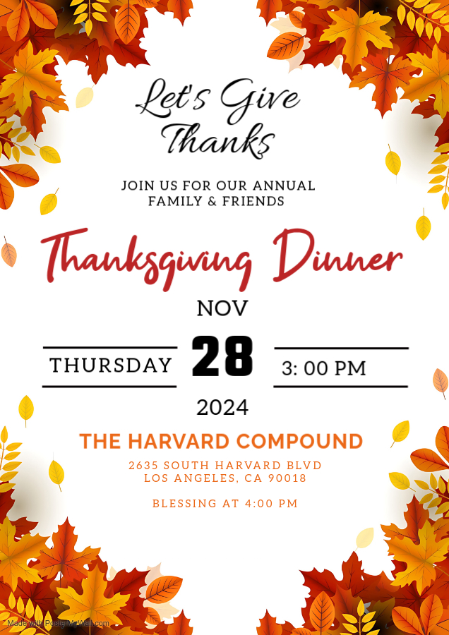 Protected: Thanksgiving 2024 at the Harvard Compound