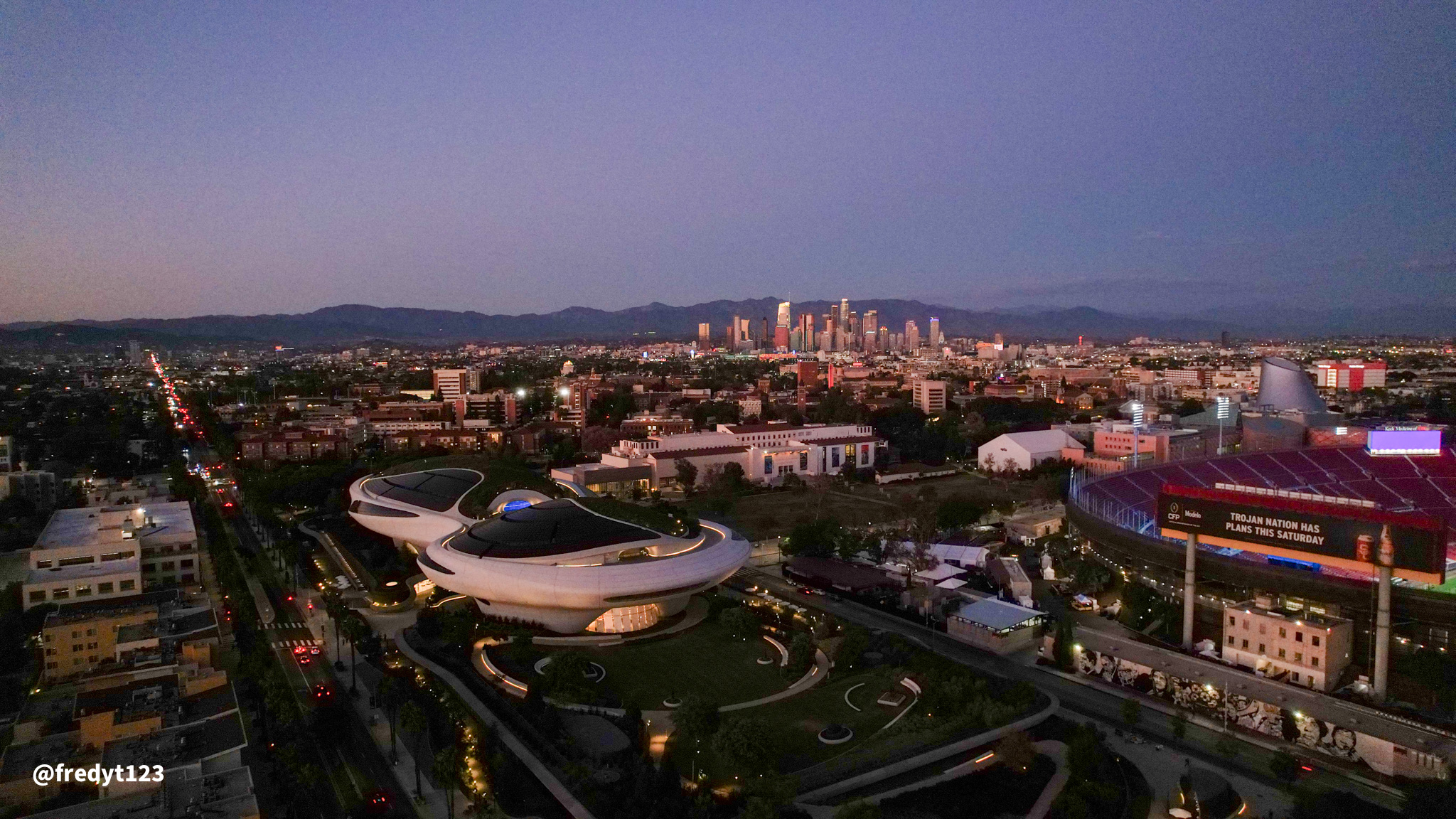Lucas Museum of Narrative Art – Aerial view